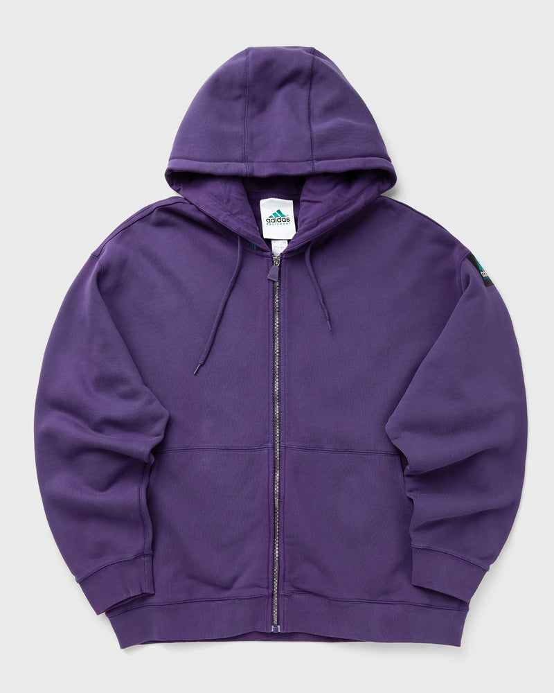 Adidas Equipment Fleece Full - Zip Hoodie Purple