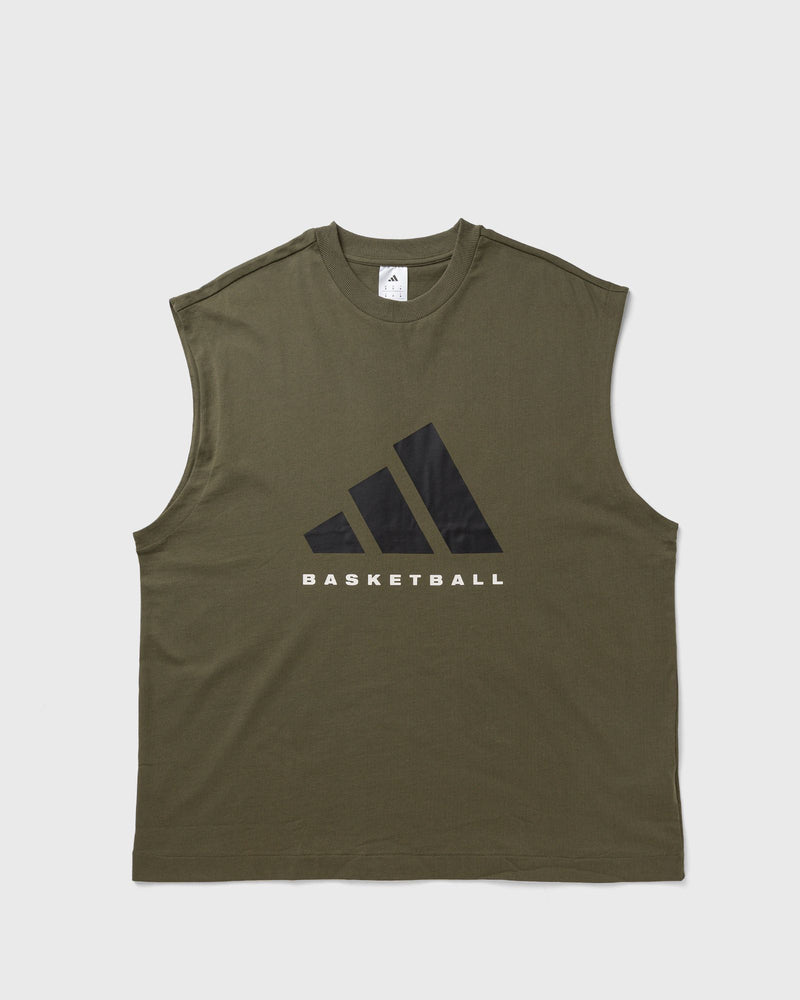 Adidas Basketball Sleeveless Tee Green
