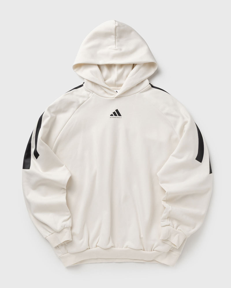 Adidas 3 Stripe Fleece Hoody Beige