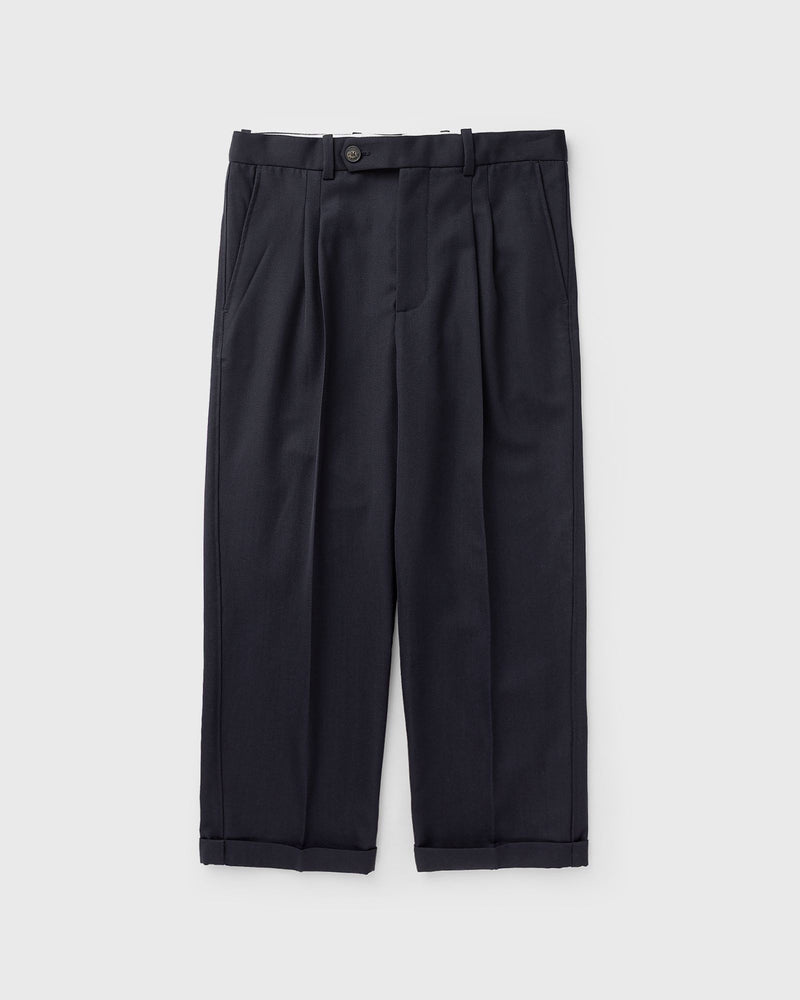 Drôle de Monsieur Plis Cropped Laine Blue