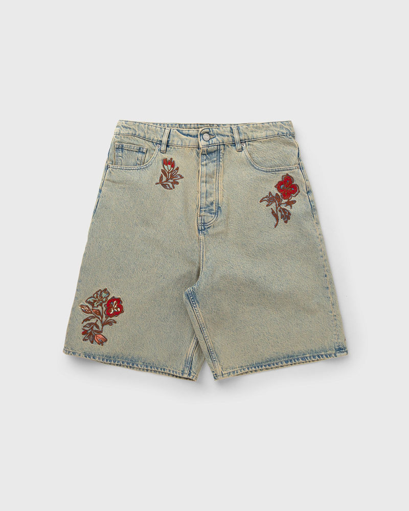 Drôle de Monsieur Short Jean Dusty Brodè Fleurs Grey