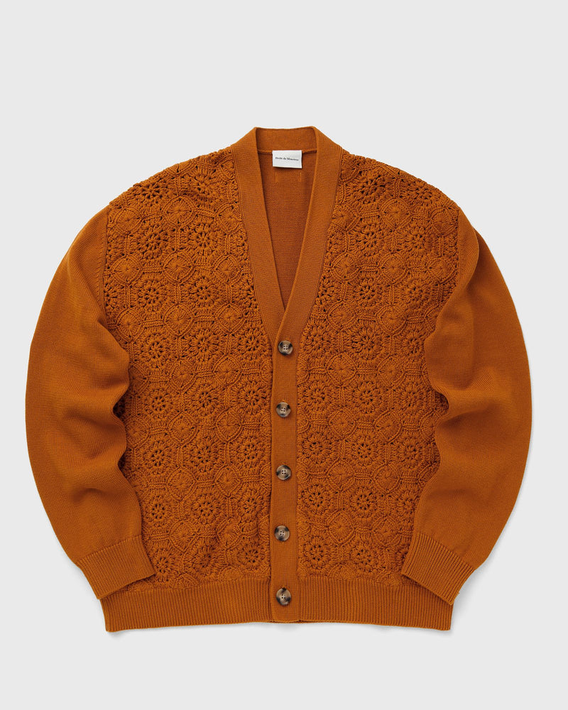 Drôle de Monsieur Cardigan Maille Crochet Orange