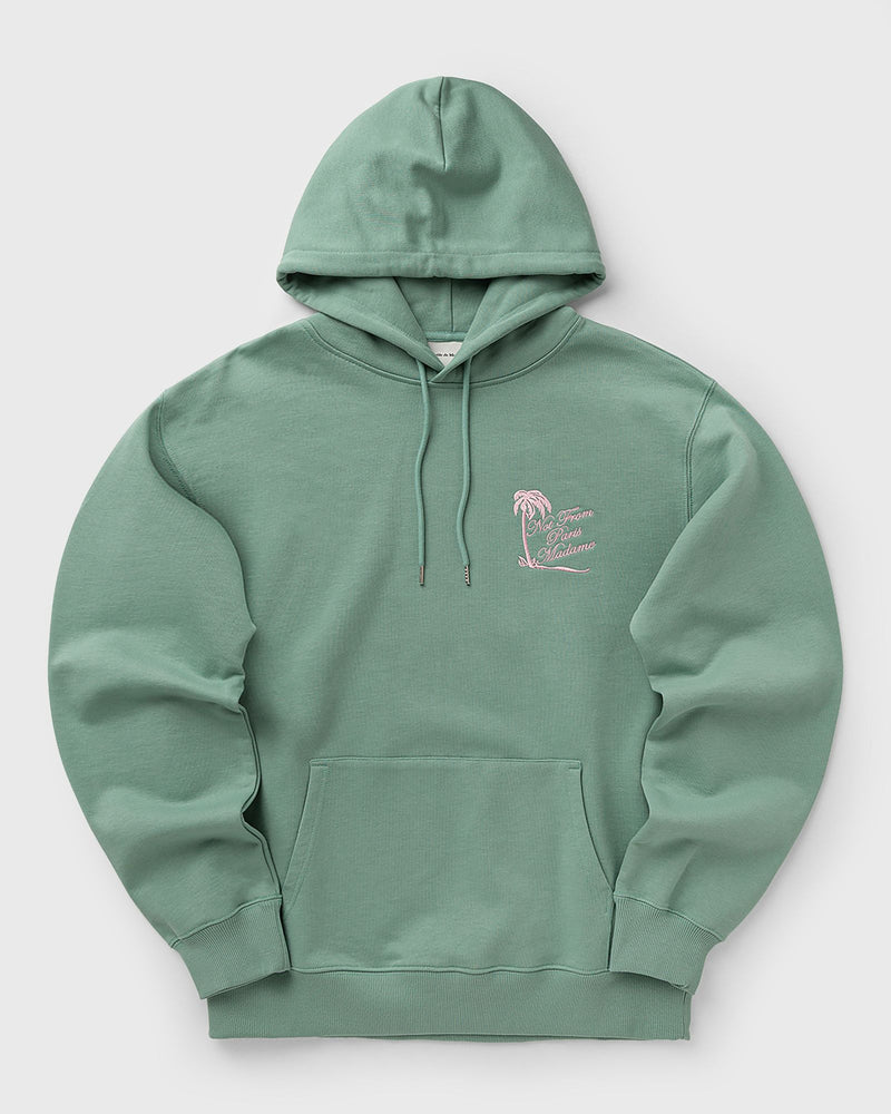 Drôle de Monsieur Hoodie Slogan Palmier Green