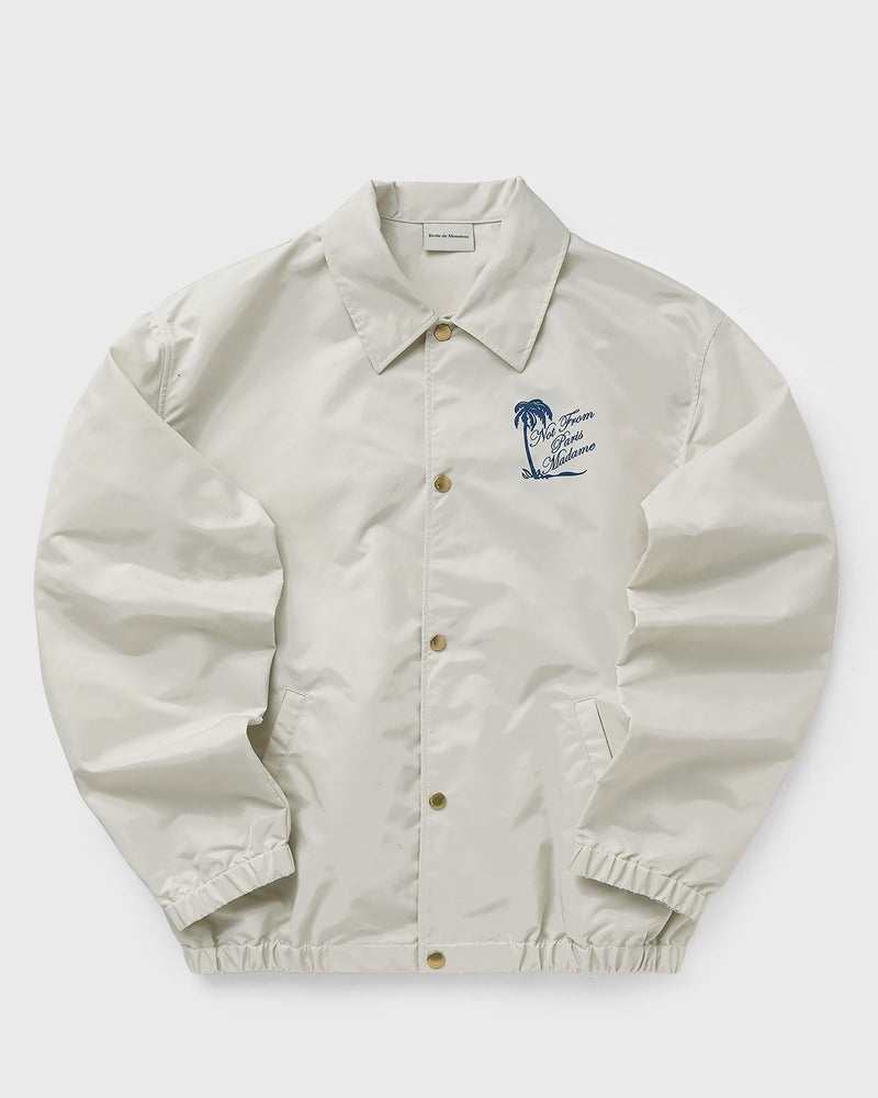 Drôle de Monsieur Veste Slogan Palmier Beige
