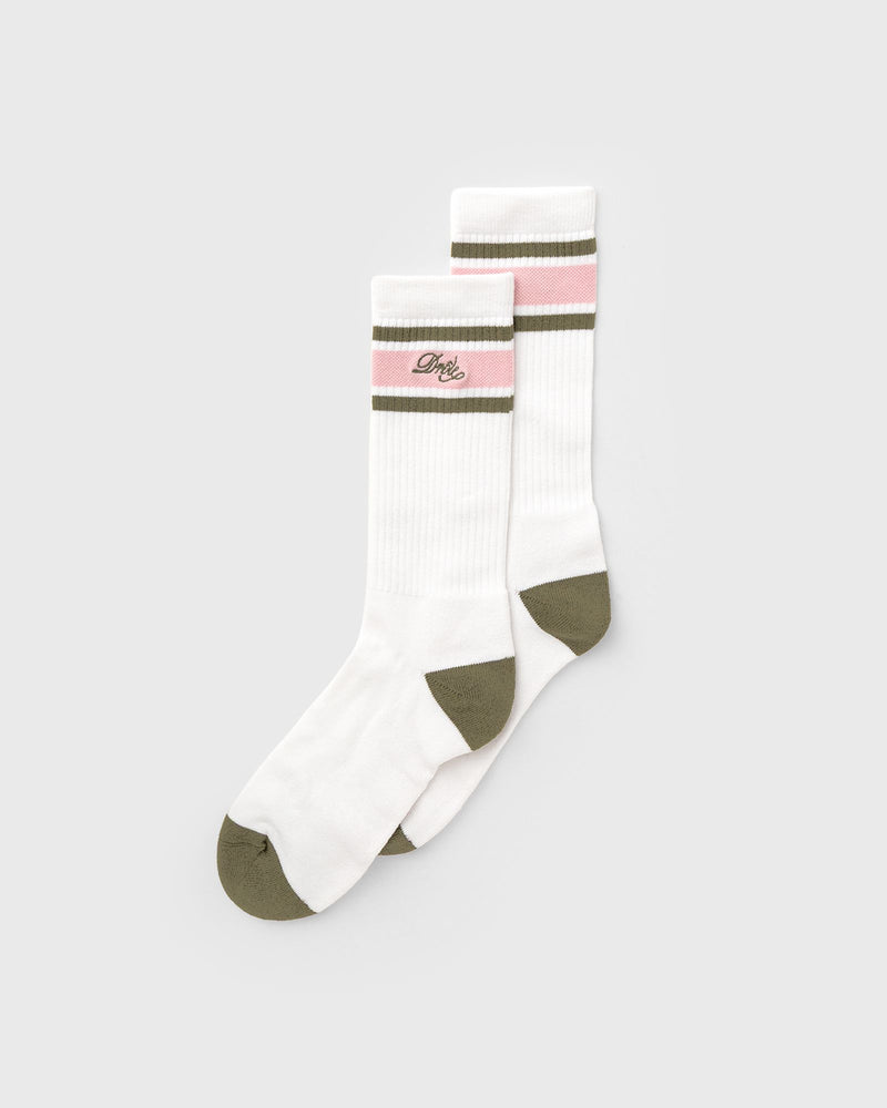 Drôle de Monsieur LA Chaussette Drùle Rayèe White