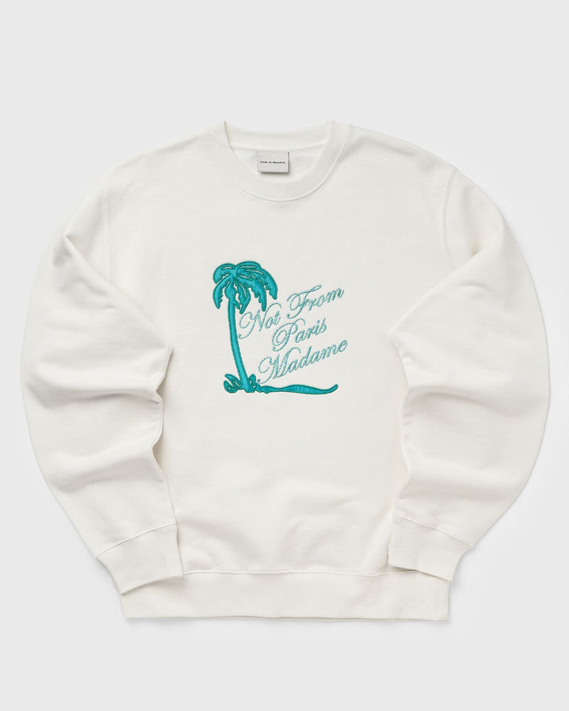 Drôle de Monsieur Sweatshirt Slogan Palmier Beige