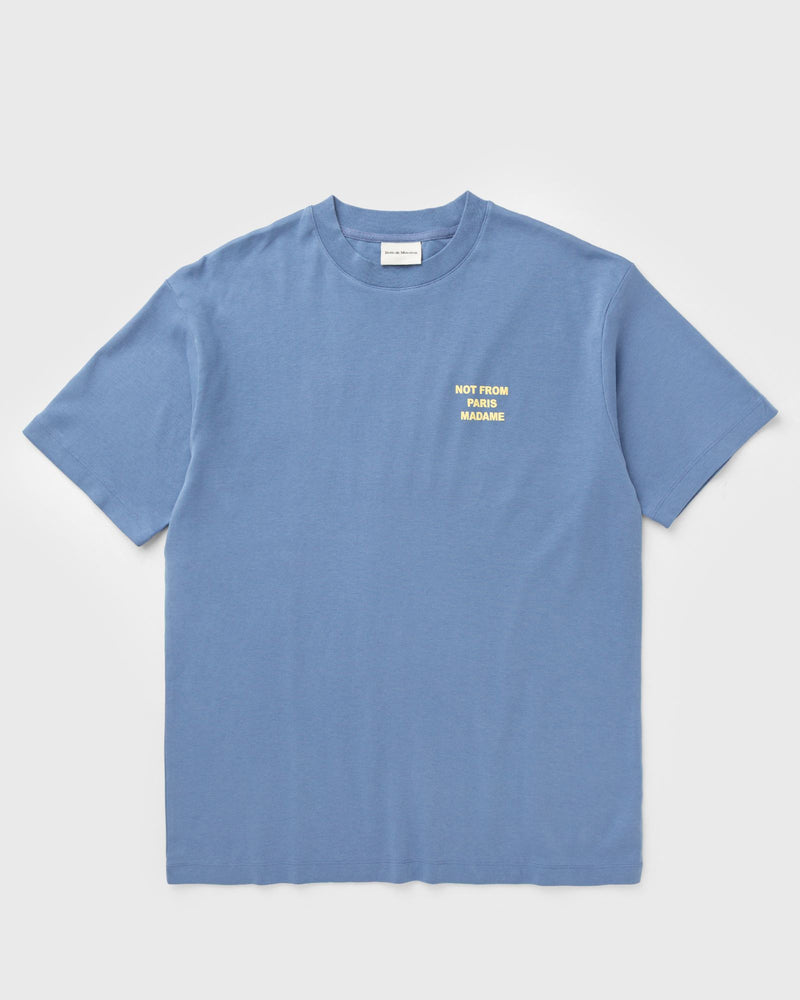 Drôle de Monsieur le T-Shirt Slogan Blue