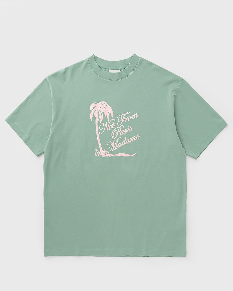 Drôle de Monsieur T-Shirt Slogan Palmiers Green