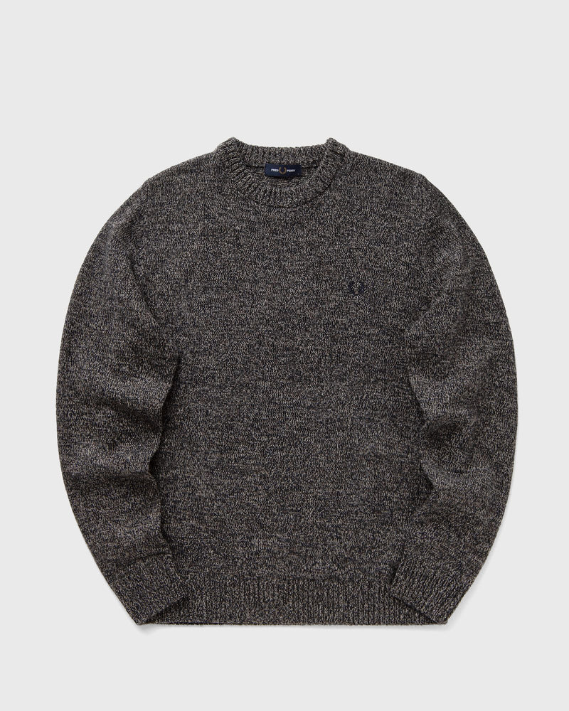 Fred Perry Twisted Marl Jumper Grey