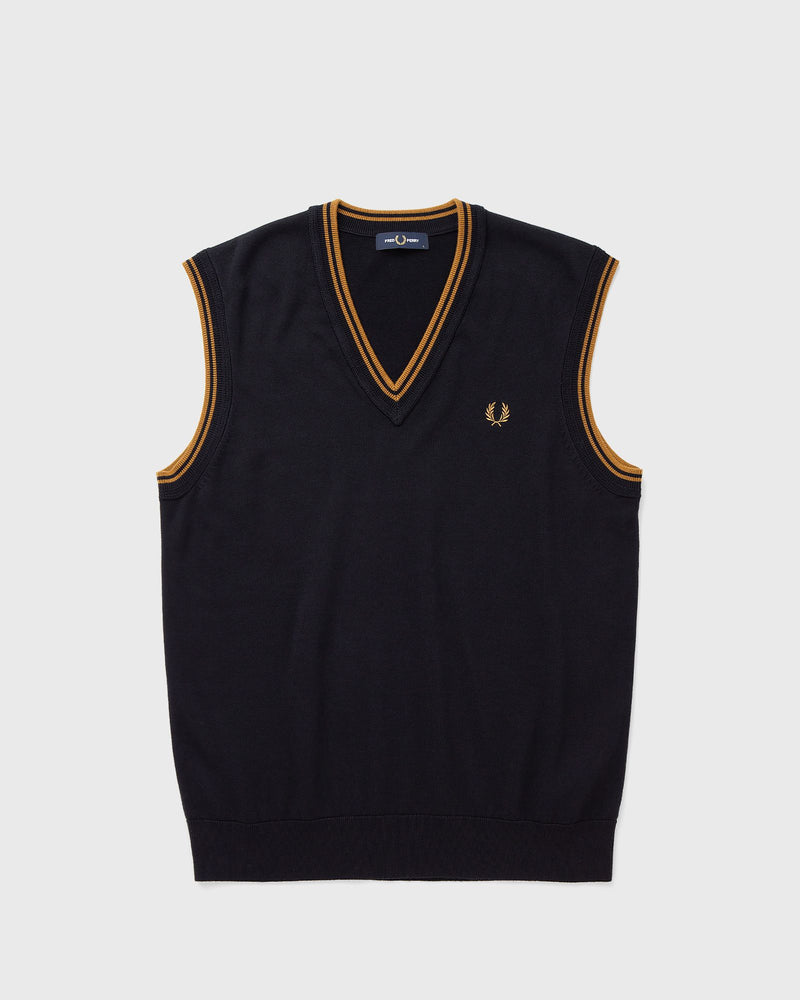 Fred Perry Tipped V-Neck Tank White