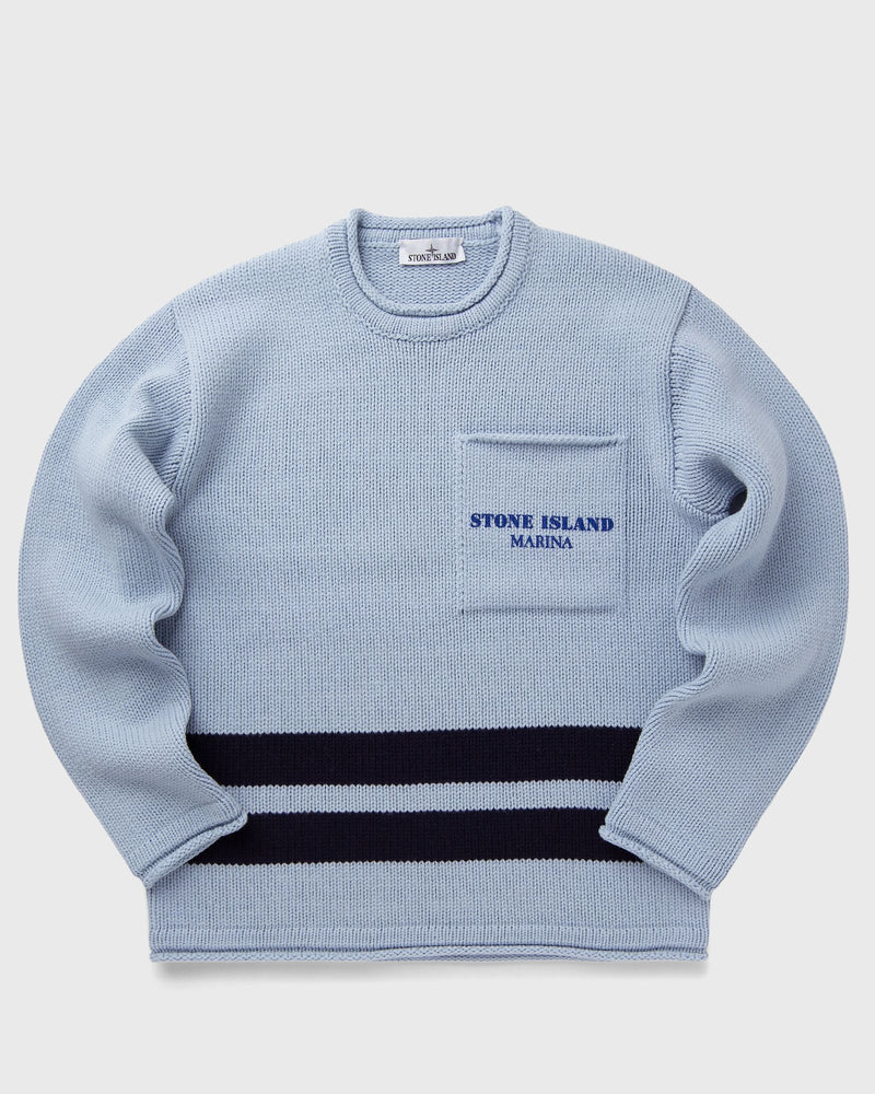 Stone Island Knit Crew Neck Marina Blue