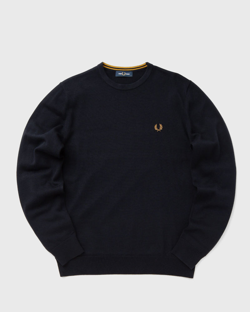 Fred Perry Classic Crew Neck Jumper Blue