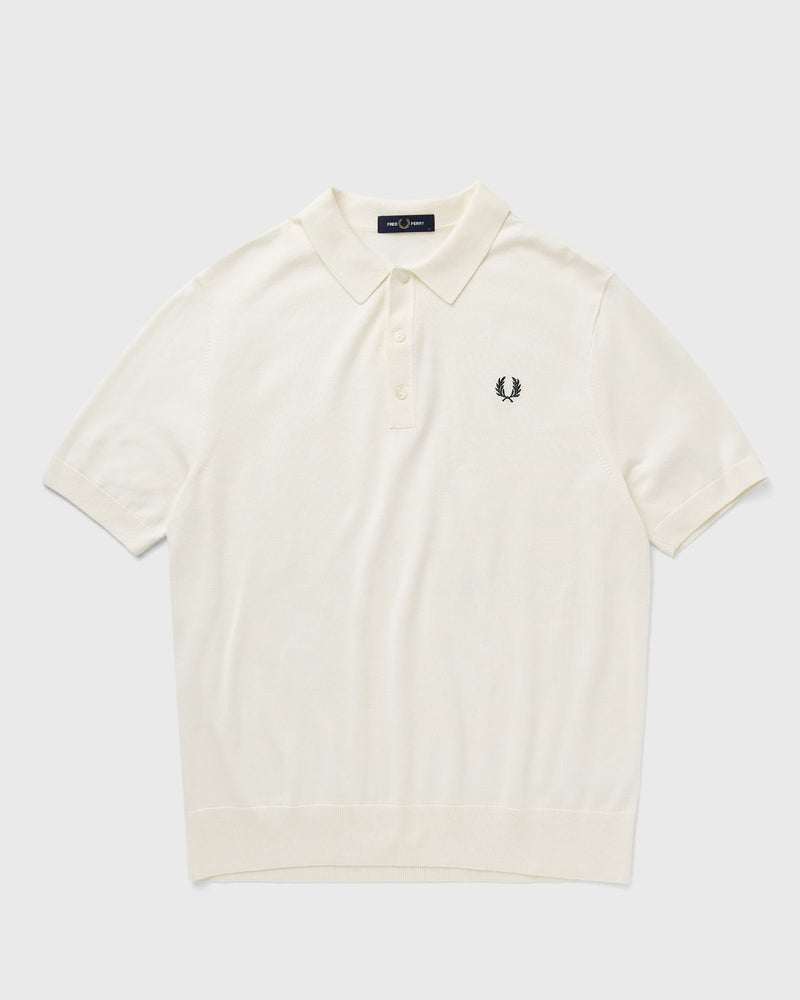 Fred Perry Cotton Knitted Shirt Beige