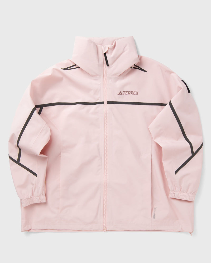 Adidas Womens Nat Geo Climaproof Rain Jacket Pink