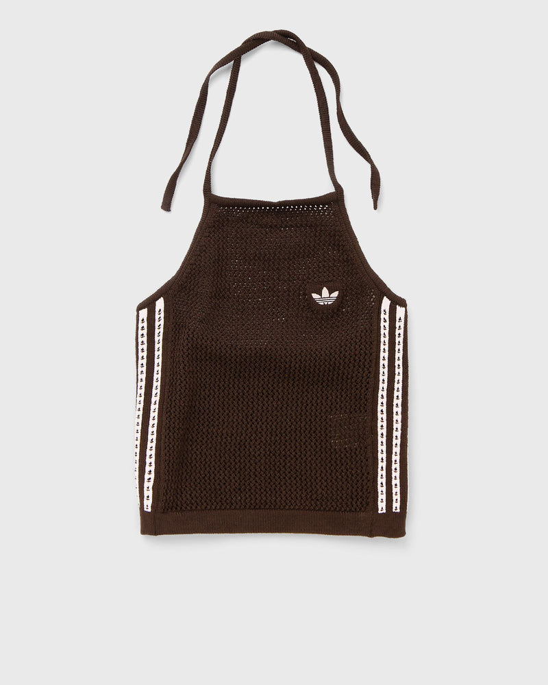 Adidas Womens Knitted Crochet Top White