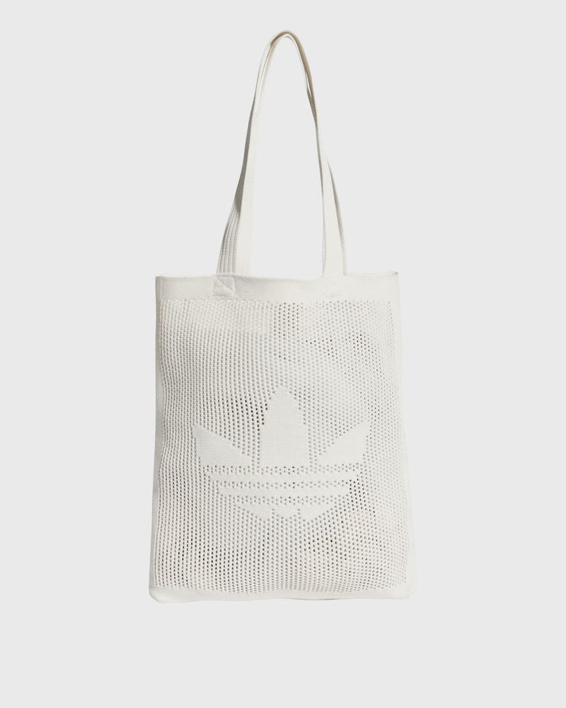 Adidas Crochet Tote Shopper Bag White