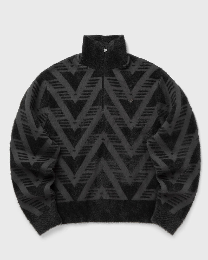Adidas Womens Knitted Half-Zip Sweater Black