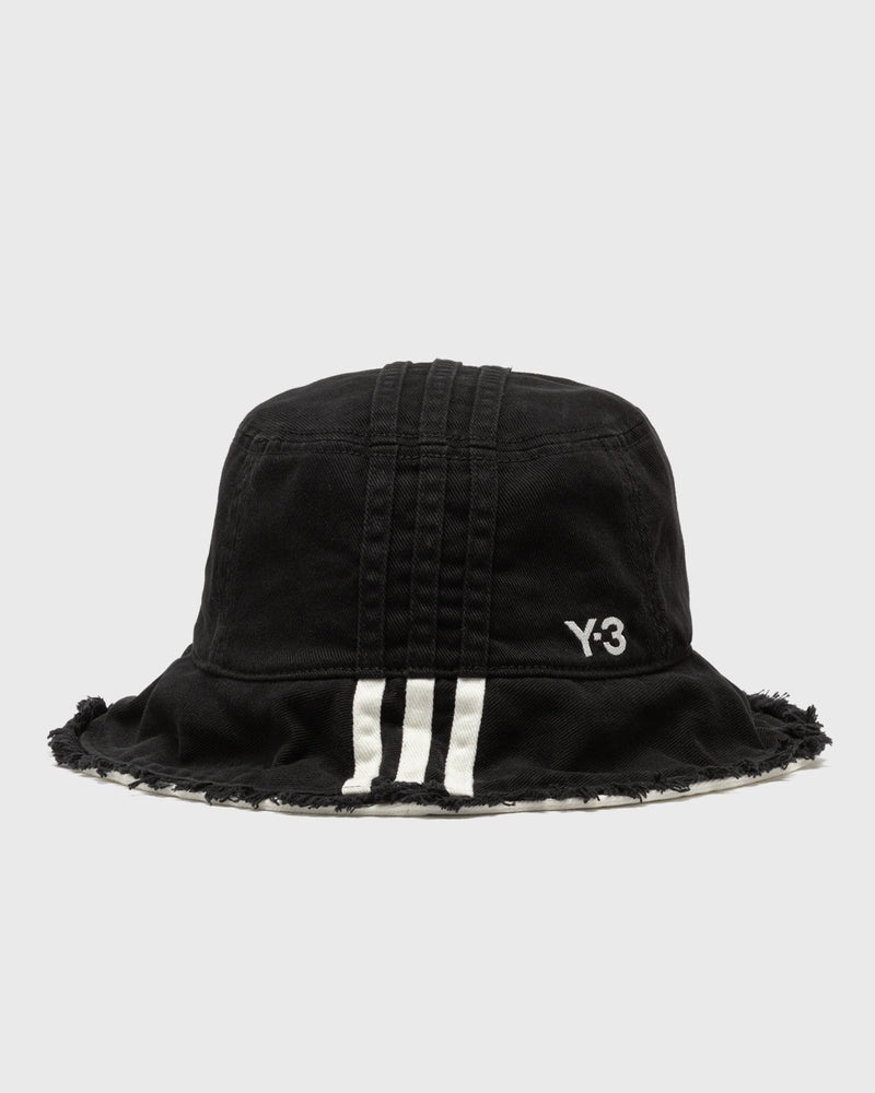 Y-3 Stripes Bucket Hat Black