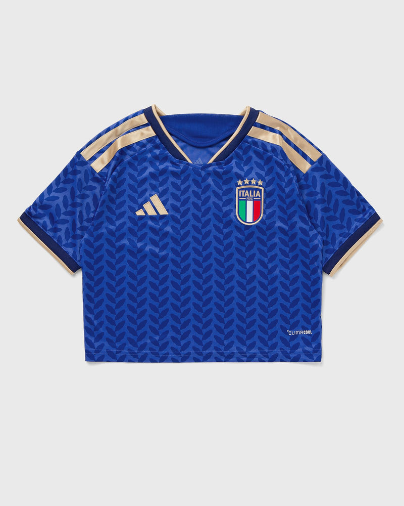 Adidas Womens Italy 26 Home Cropped Jersey Blue