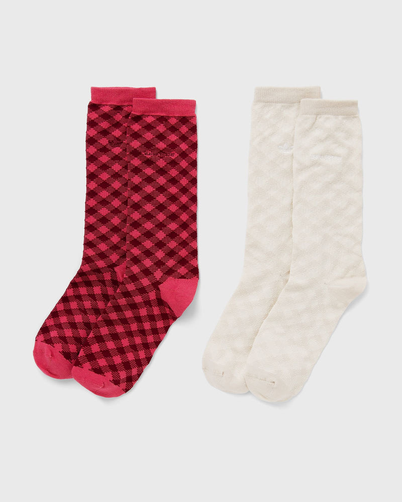 Adidas x Wales Bonner Check Sock Red|beige