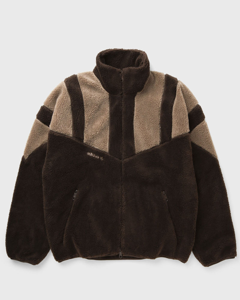 Adidas Adicolor Blocked Fleece Track Top Brown