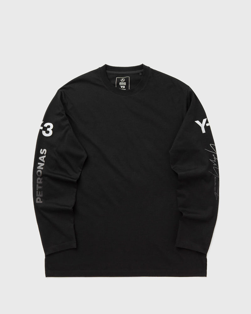 Y-3 X Mercedes - Amg Petronas Formula 1 Team Chaos Logo Long Sleeve Tee Black