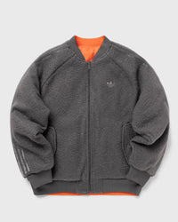 Adidas Reversible Superstar Bomber Jacket Grey|orange