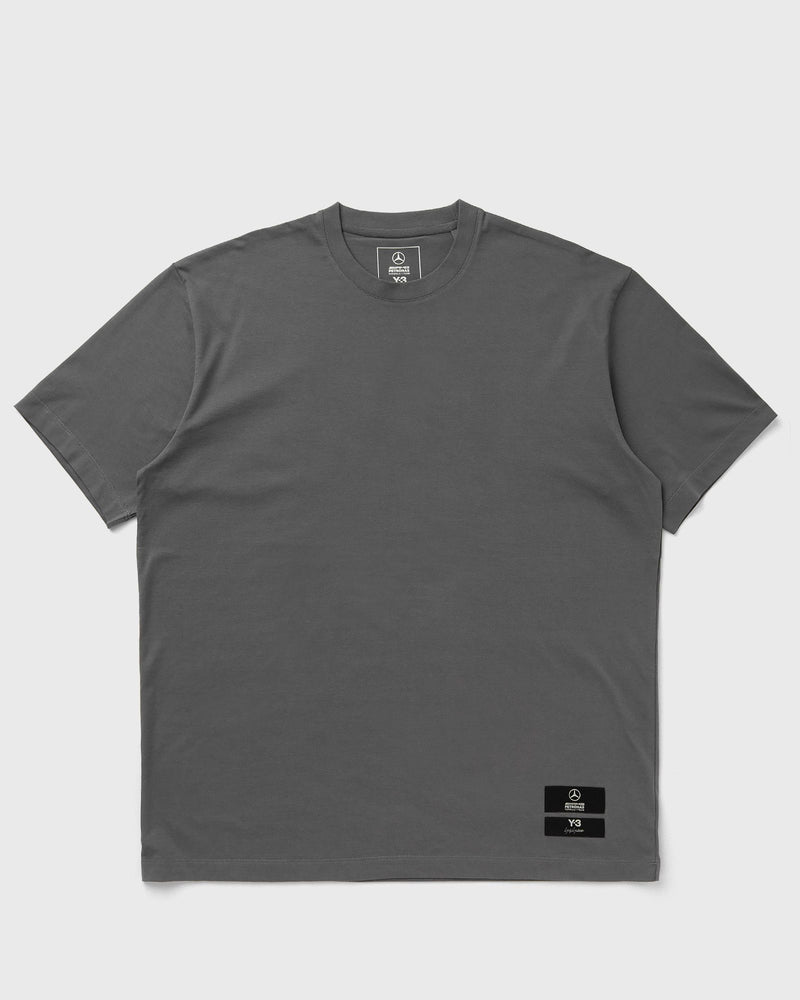 Y-3 X Mercedes - Amg Petronas Formula 1 Team Logo Stack Short Sleeve Tee Grey