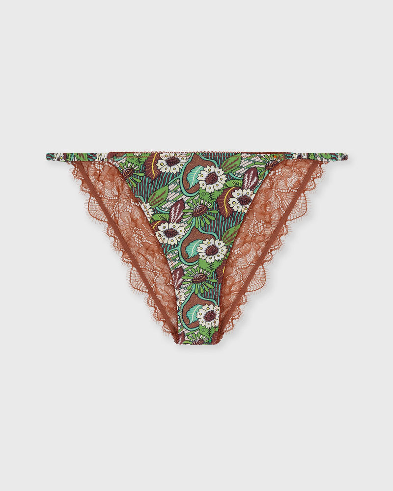 Love Stories Wild Rosie Thong Brown|green