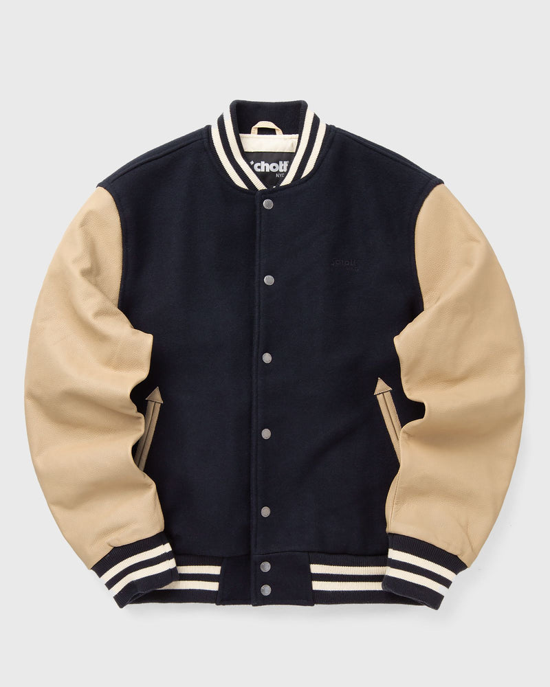 Schott NYC Jacket Blue|brown