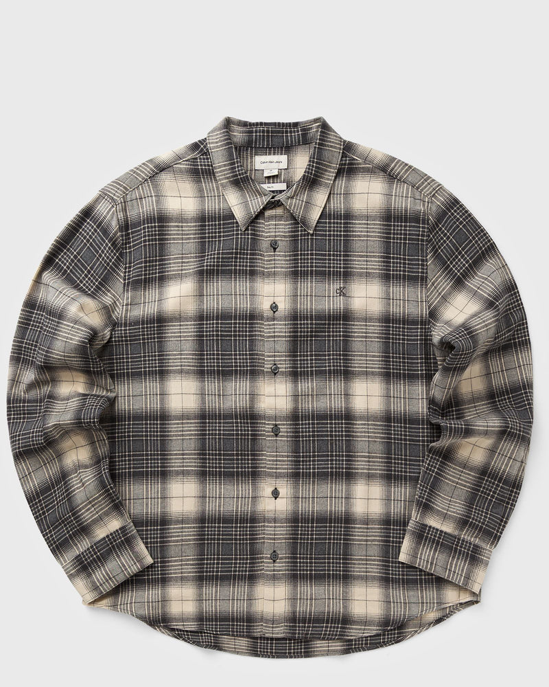 Calvin Klein Jeans Ls Brushed Plaid Easy Shirt Green