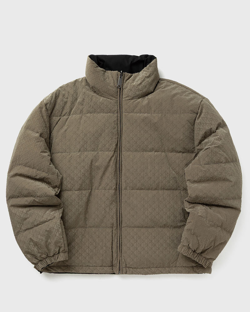 Calvin Klein Jeans Ls Nylon Reversible Aop Down Puf Brown