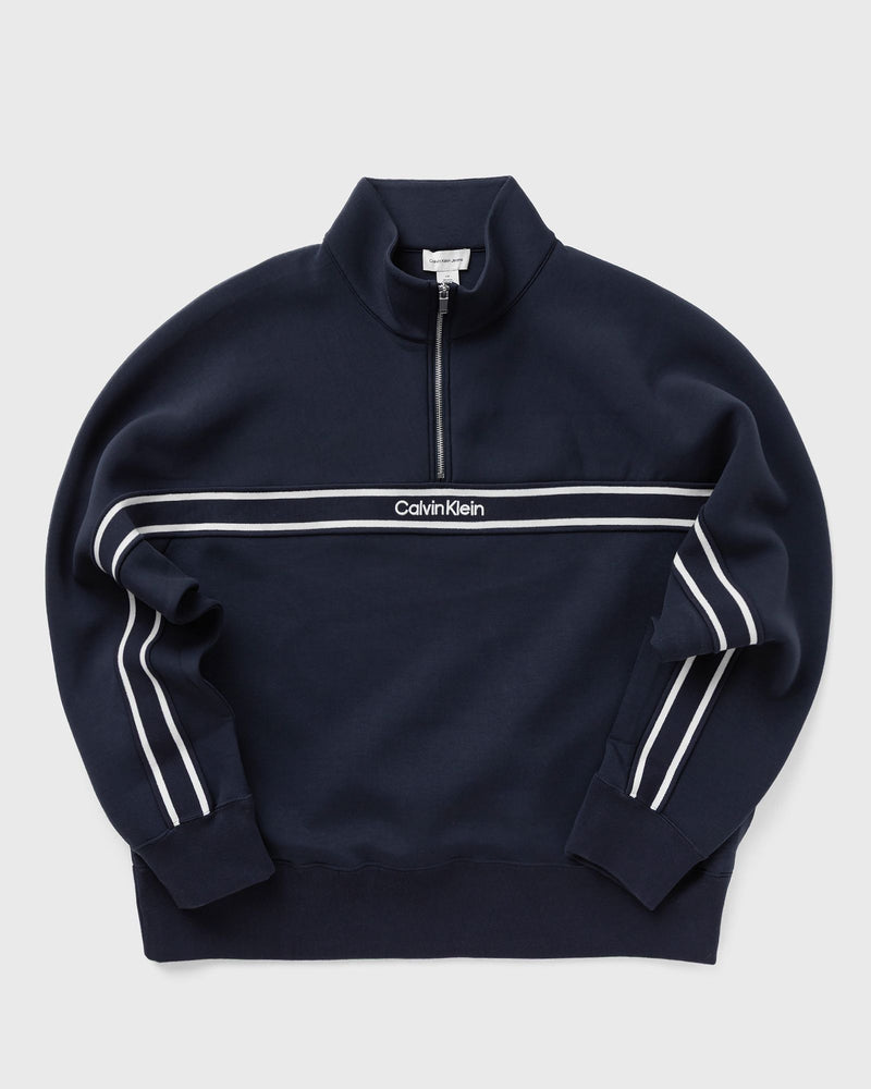 Calvin Klein Jeans Ls Cotton Spacer Stripe Rib Qtr Blue