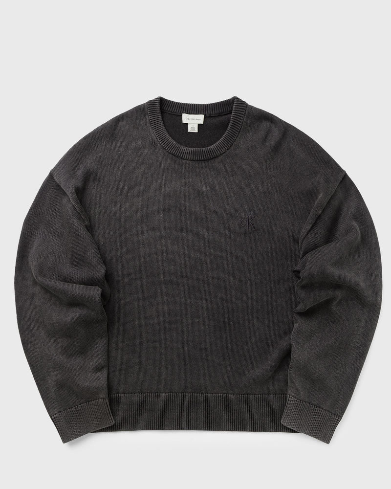 Calvin Klein Jeans Ls Easy Cotton Crewnk Sweater 7G Black