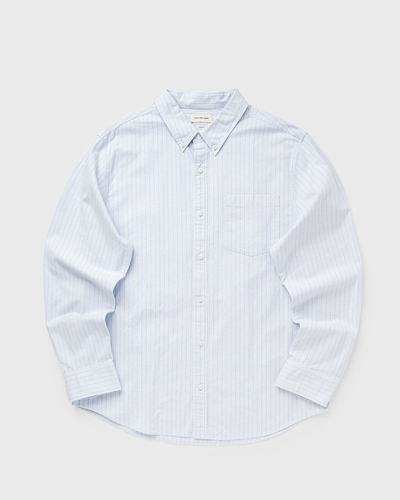 Calvin Klein Jeans Ls Yd Stripe Oxford Classic Shir Blue