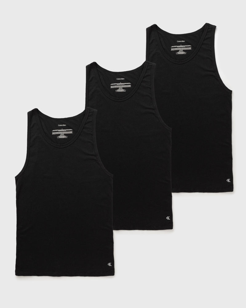 Calvin Klein Underwear Tank Top Cotton Mic Str 3-Pack Black