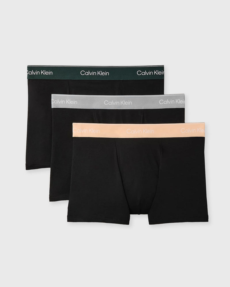 Calvin Klein Underwear Relaxed Fit Trunk 3PK Black
