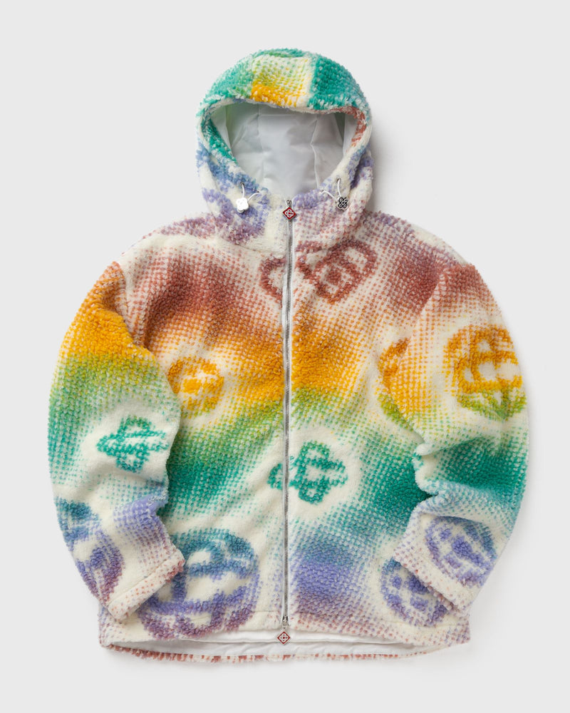 Casablanca Halftone Monogram Fleece Jacket Multi