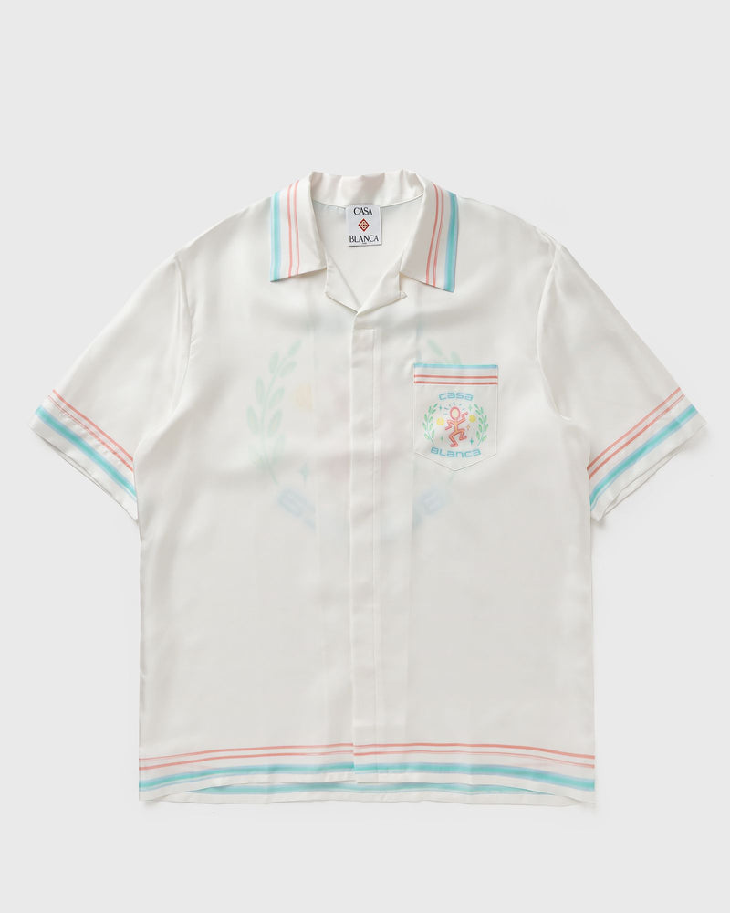 Casablanca Dance Joy Cuban Collar Ss Shirt White
