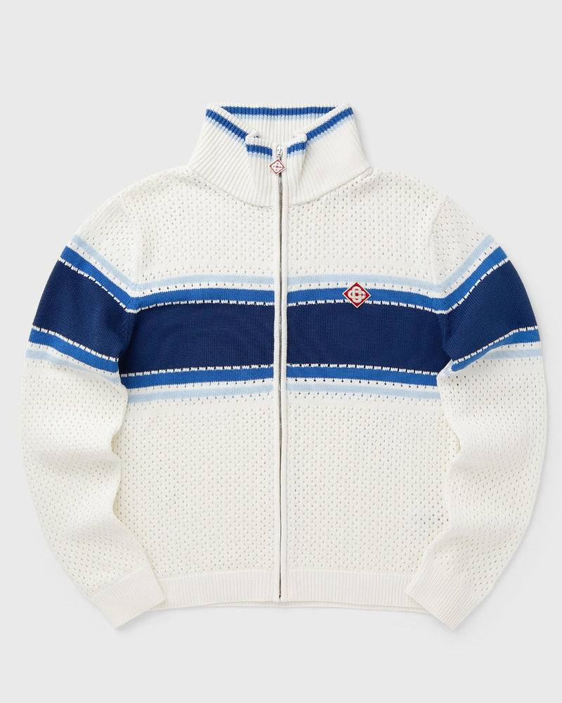 Casablanca Mesh Stripe Track Jacket White