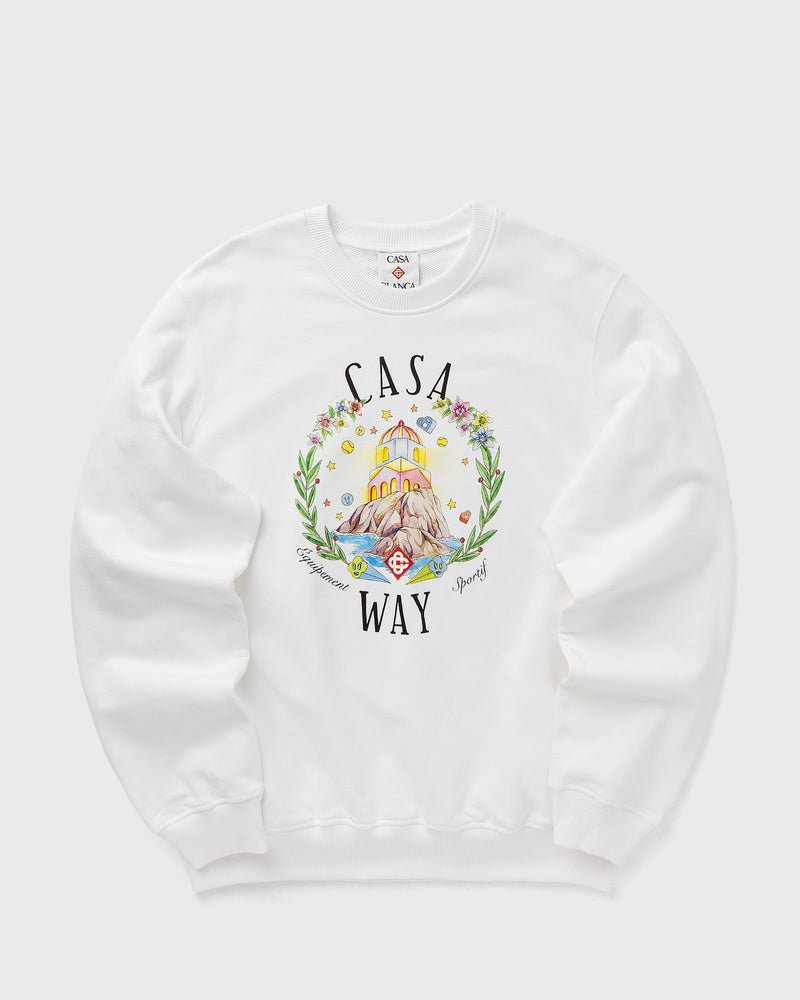 Casablanca Casa Way Crew Neck Sweatshirt White