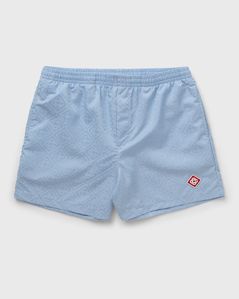 Casablanca Monogram Jacquard Swim Shorts Blue