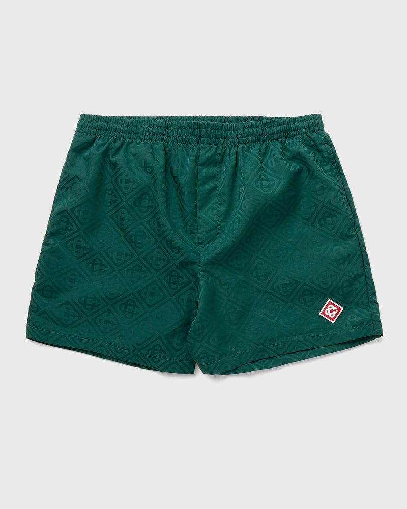 Casablanca Monogram Jacquard Swim Shorts Green