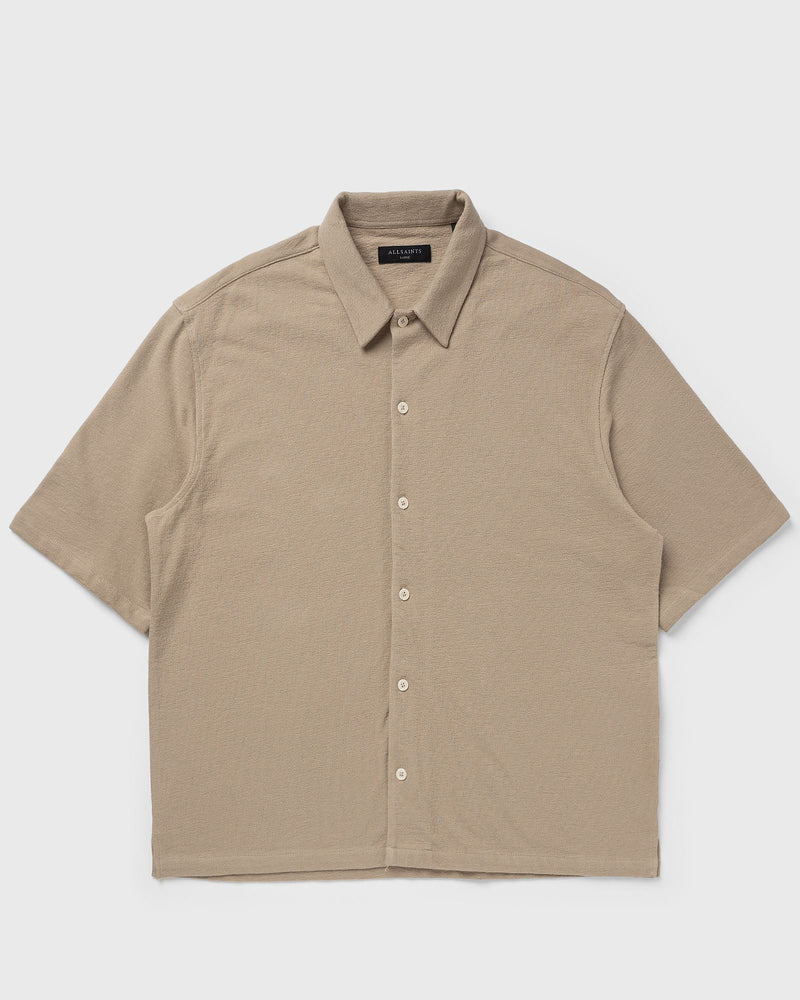 Allsaints Stallon Ss Shirt Brown