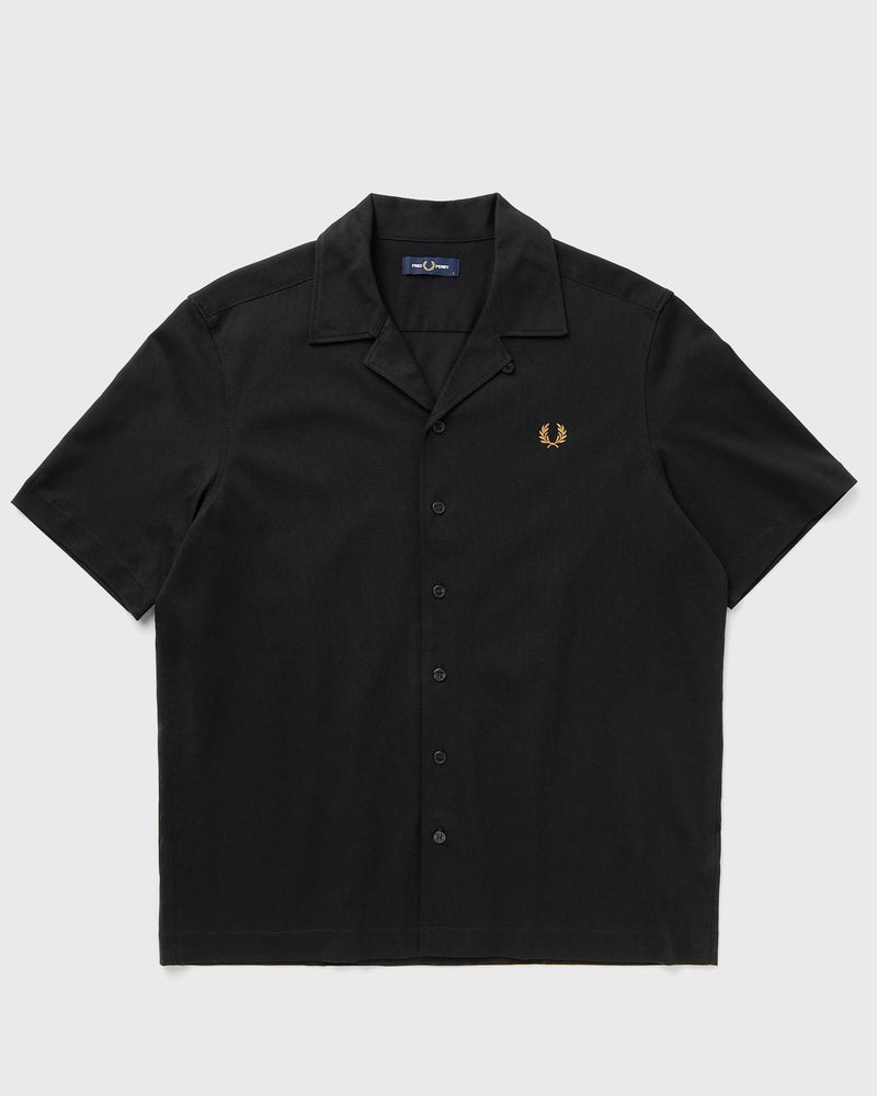 Fred Perry Compress Mesh Revere Collar Sh Black