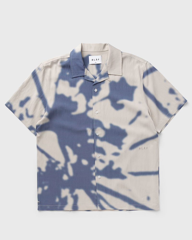 Olaf Abstract Dandelion Shirt Ss Blue|beige