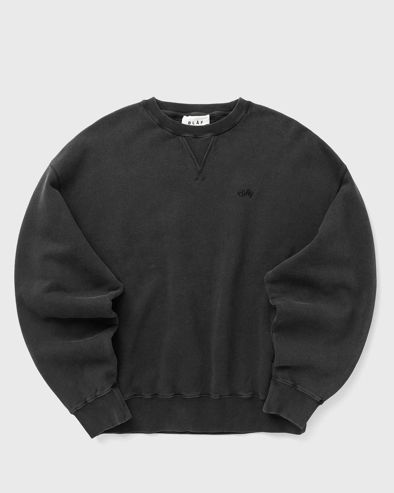 Olaf Washed Signature Boxy Crewneck Grey