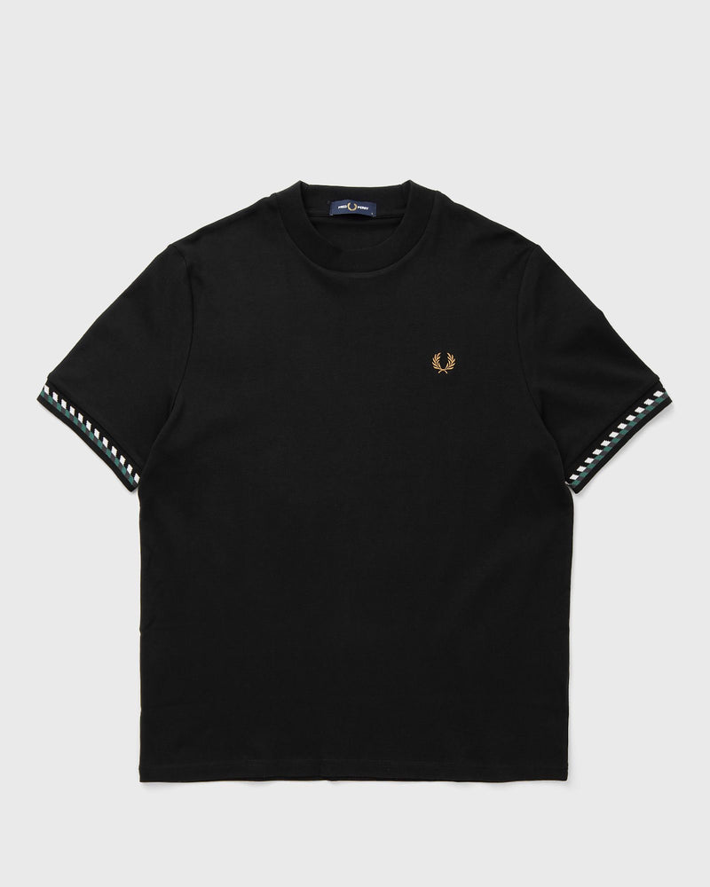 Fred Perry Jacquard Cuff T-Shirt Black