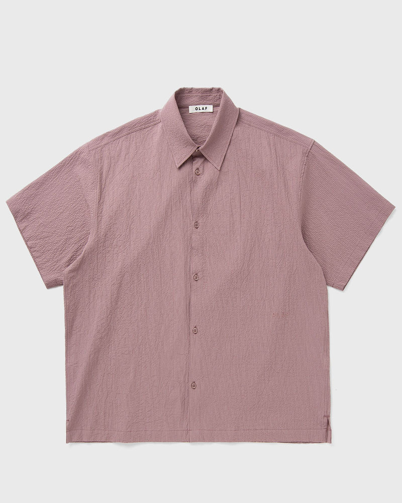 Olaf Stripe Boxy Ss Shirt Purple