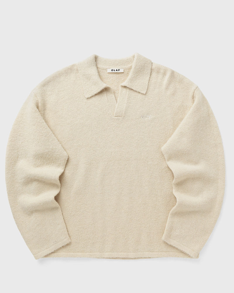 Olaf Signature Knitted Polo Beige